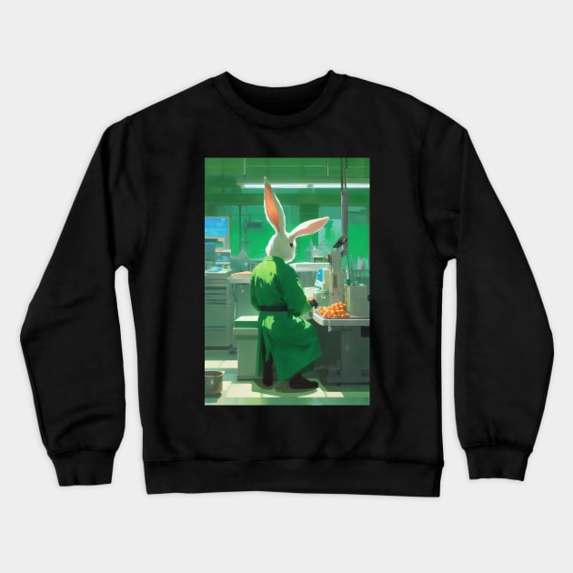 Cute surgeon bunny Crewneck Sweatshirt by Spaceboyishere